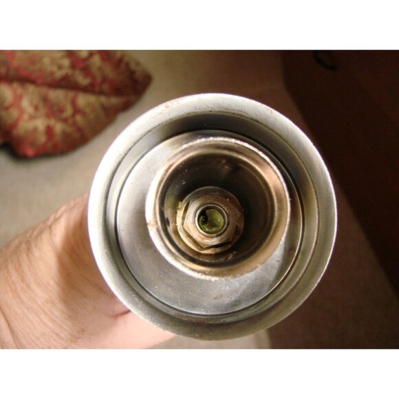 Wooden Metal Candleholder Vintage MCM Rustic Heavy 9.5" Replacement Centerpiece - Picture 4 of 12